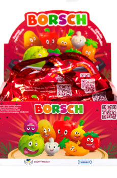 Стретч-іграшка у вигляді овоча – Borsch (8 шт., в дисплеї)