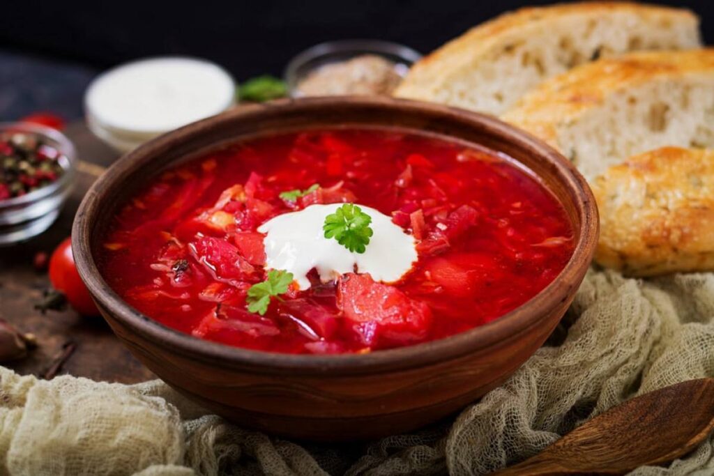 борщ з перепілками
